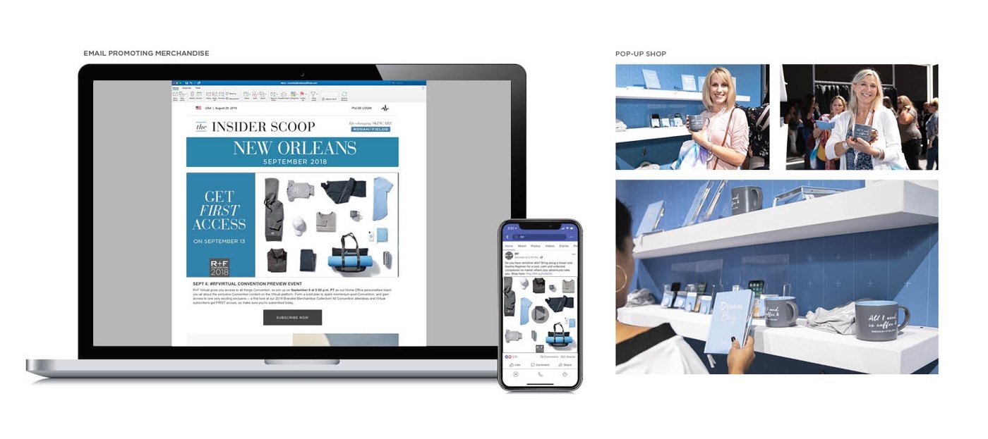 Rodan + Fields convention digital and environmental creative